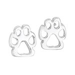 LIONNE DESIGNS<sup>®</sup> Sterling Silver Paw Print Earrings